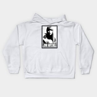 Joni Mitchell - Portrait retro Kids Hoodie